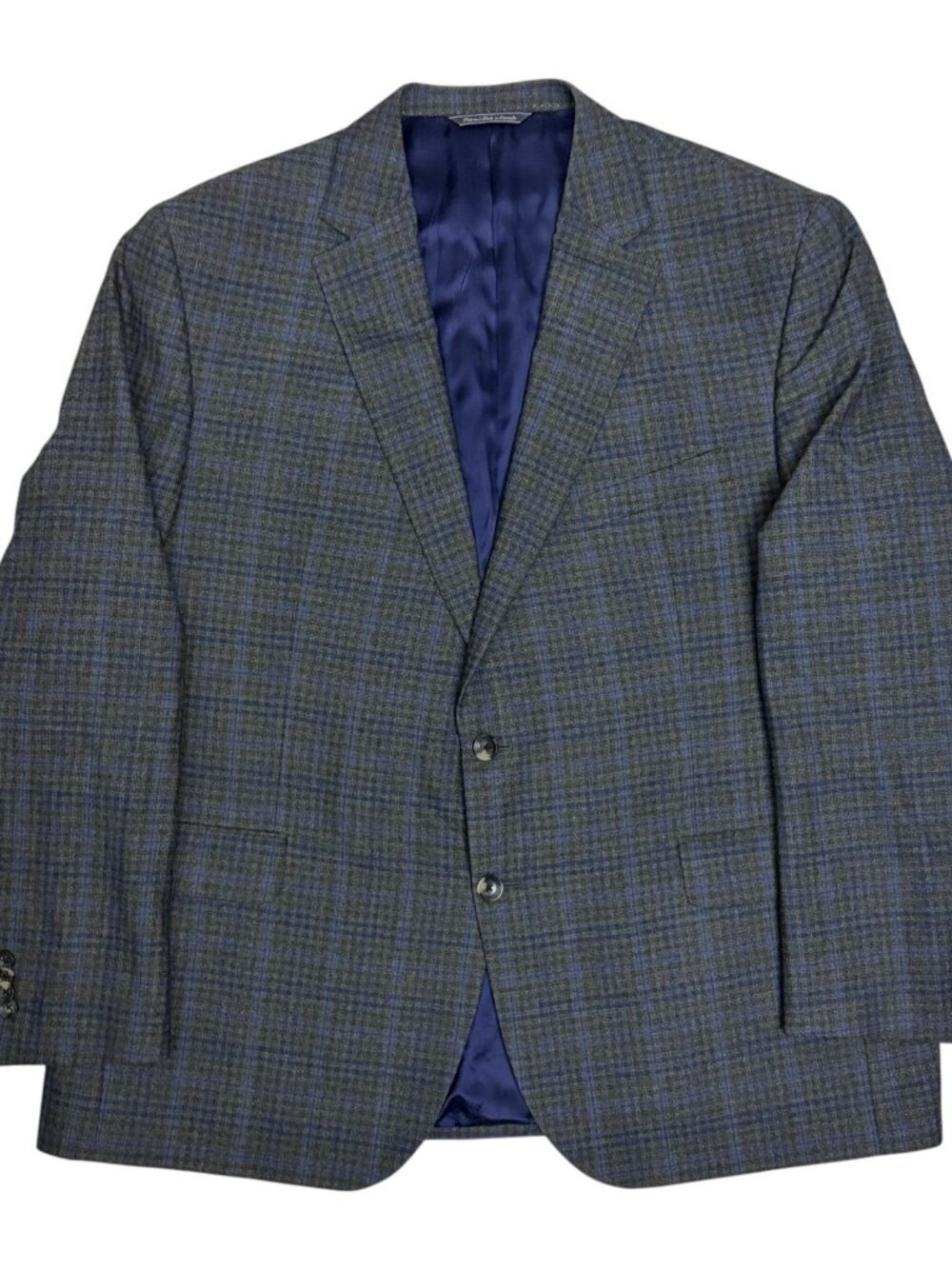 $650 JACK VICTOR Wool Blazer Sport Coat CONWAY Luxury Business Check Jacket 48R